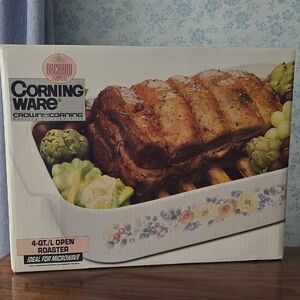 Vintage Corning Ware Floral 4 Quart Roaster